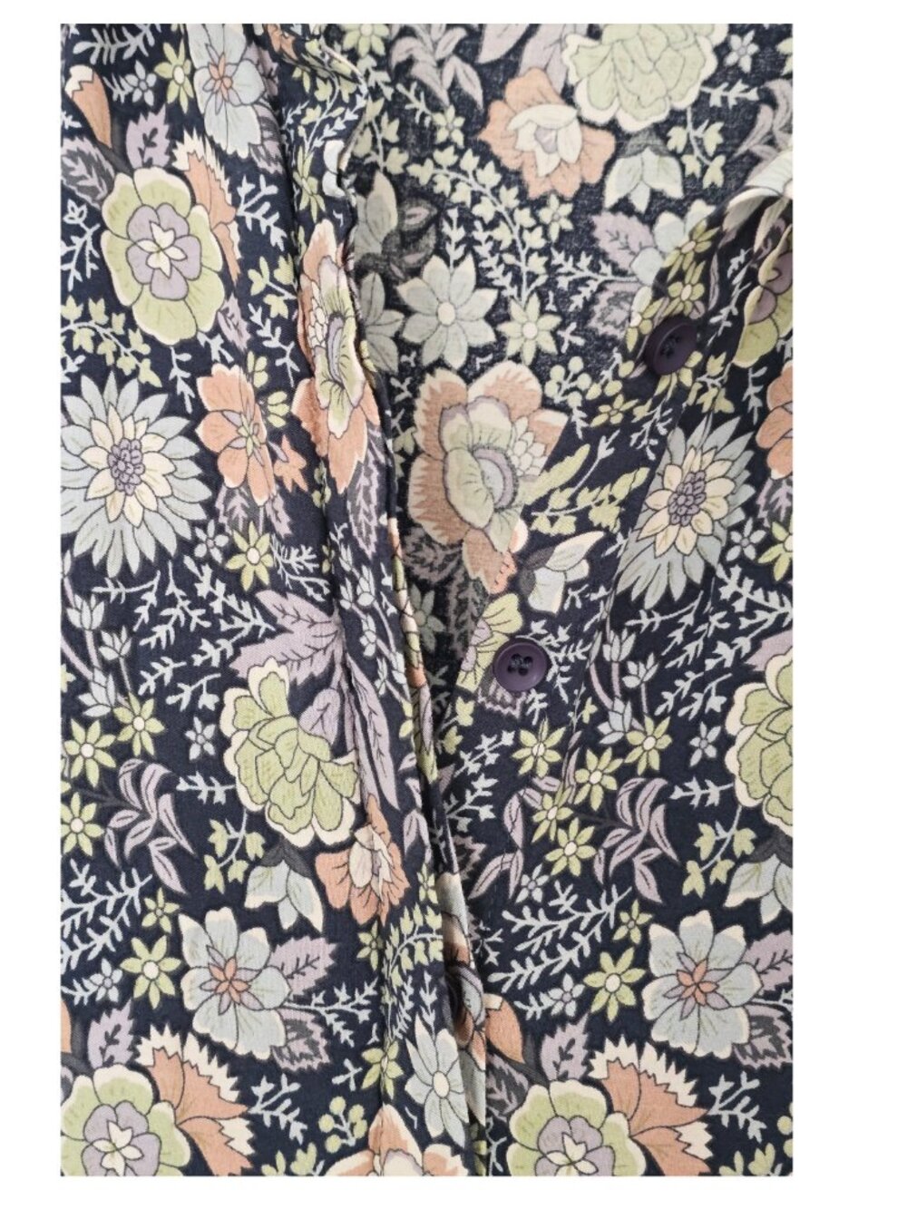 Natural Life Rebecca Floral Midi Dress Blue Sze XL Cottagecore 100% Rayon Modest - Picture 5 of 7